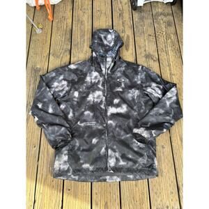 Oakley Enhance Wind Warm Jacket Men XL Black/Gray Nylon Polyester Outdoor